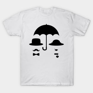 Lady and gentleman under the umbrella T-Shirt